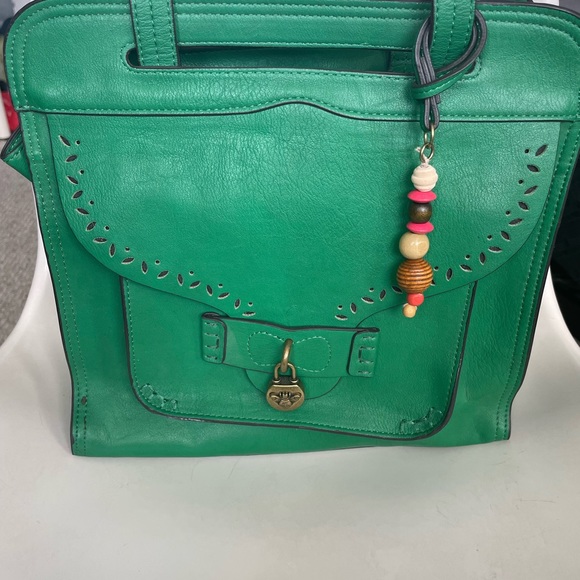 Green Leather Nica Purse - Like New. - Picture 6 of 14